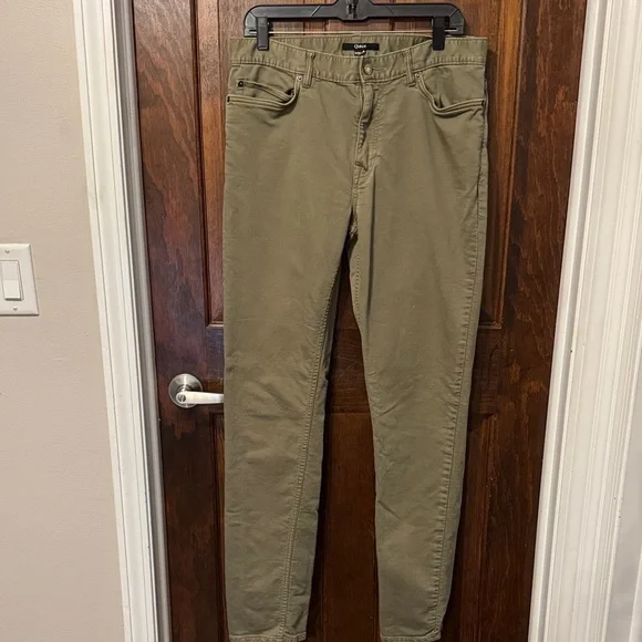 Quince Traveler 5 Pocket Men's Straight Leg Flat Front Khaki Chinos 32X34 - Picture 3 of 6